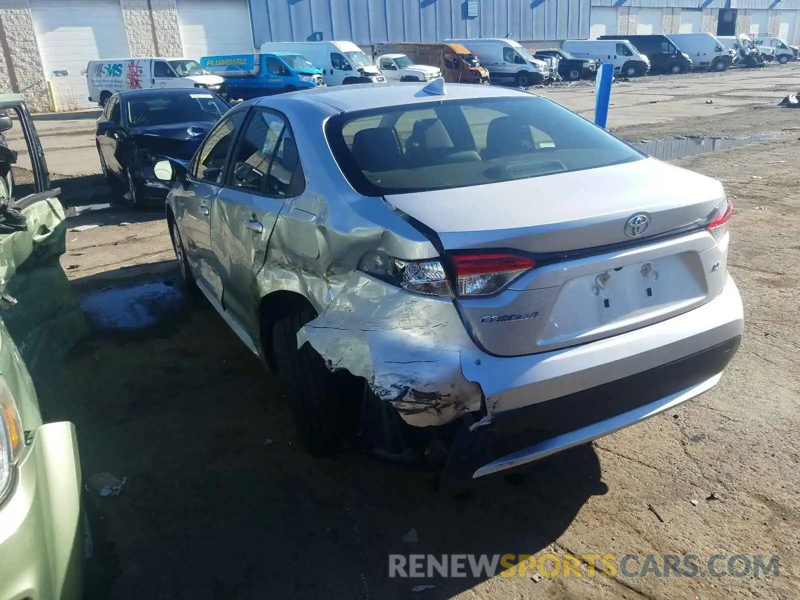 3 Photograph of a damaged car JTDEPRAE2LJ035234 TOYOTA COROLLA 2020