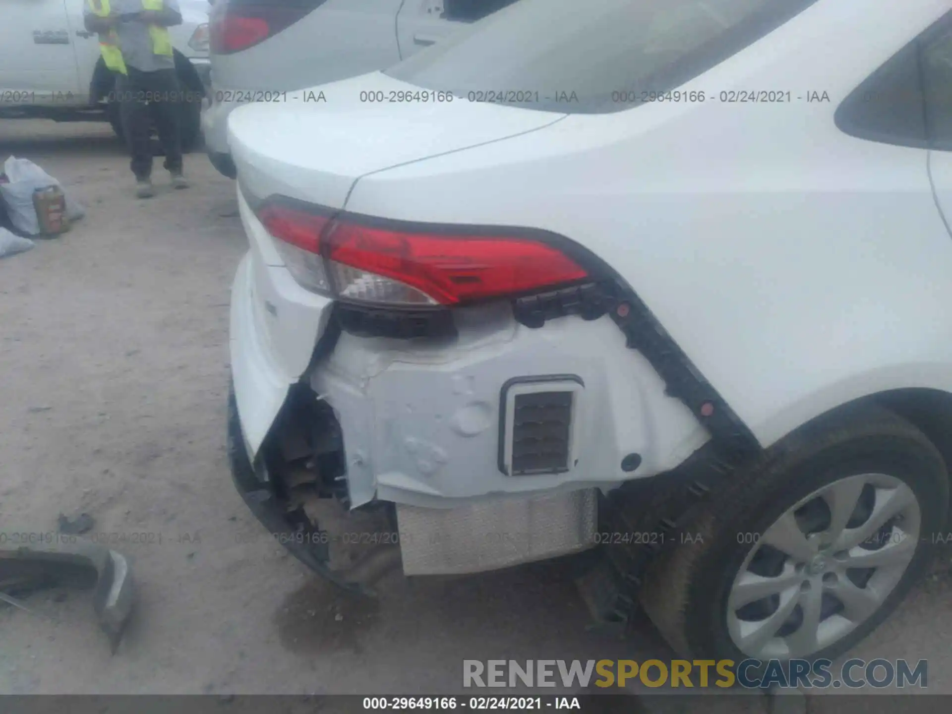6 Фотография поврежденного автомобиля JTDEPRAE2LJ035301 TOYOTA COROLLA 2020
