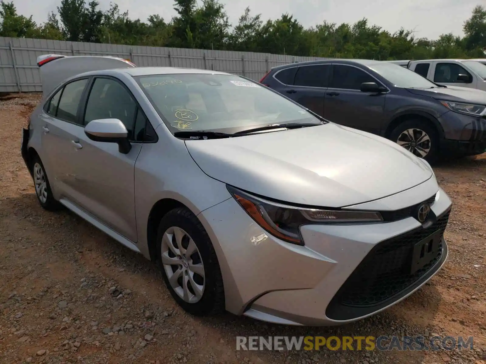 1 Photograph of a damaged car JTDEPRAE2LJ036190 TOYOTA COROLLA 2020