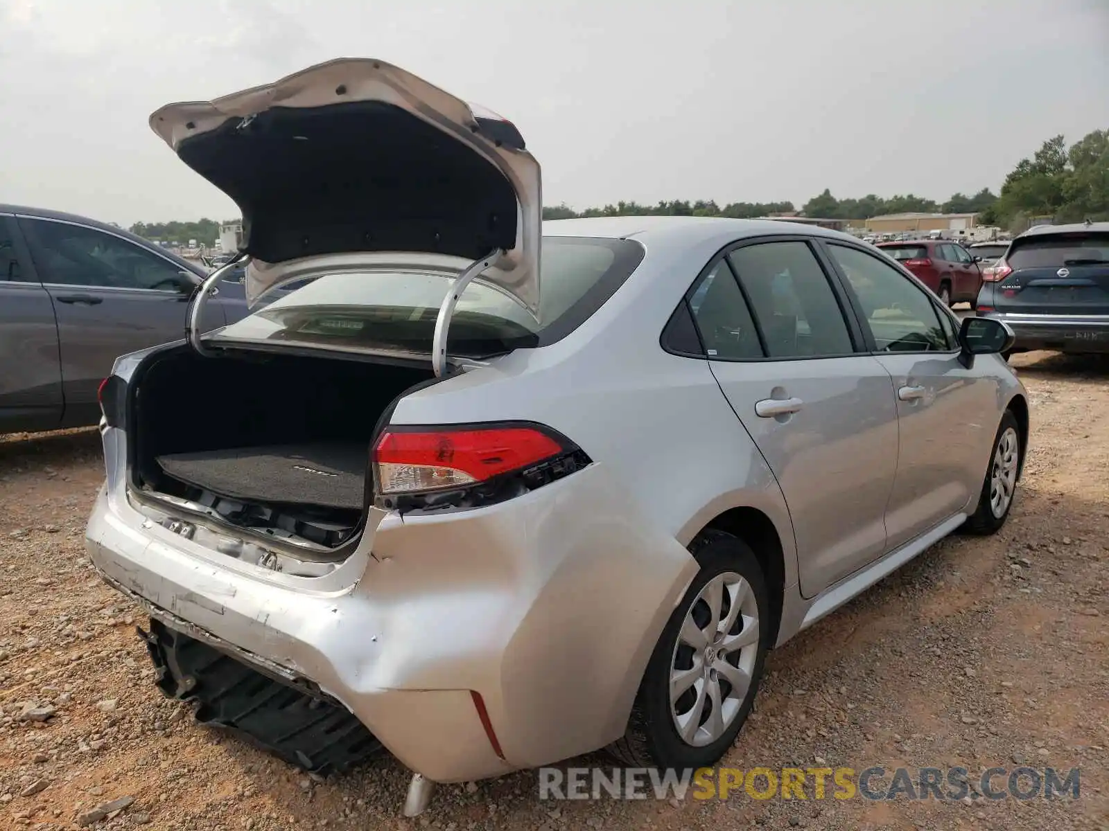 4 Photograph of a damaged car JTDEPRAE2LJ036190 TOYOTA COROLLA 2020