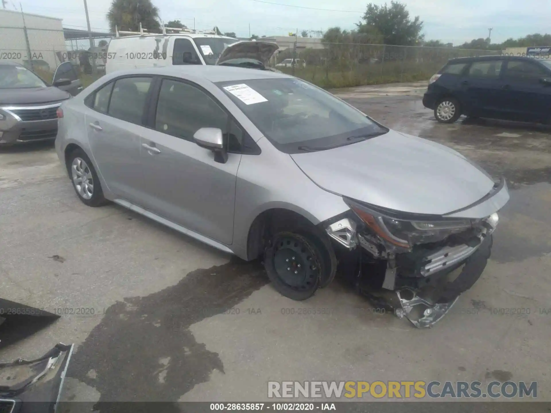1 Фотография поврежденного автомобиля JTDEPRAE2LJ036304 TOYOTA COROLLA 2020