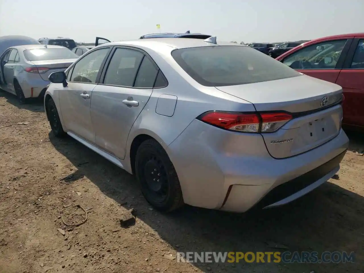 3 Photograph of a damaged car JTDEPRAE2LJ036402 TOYOTA COROLLA 2020