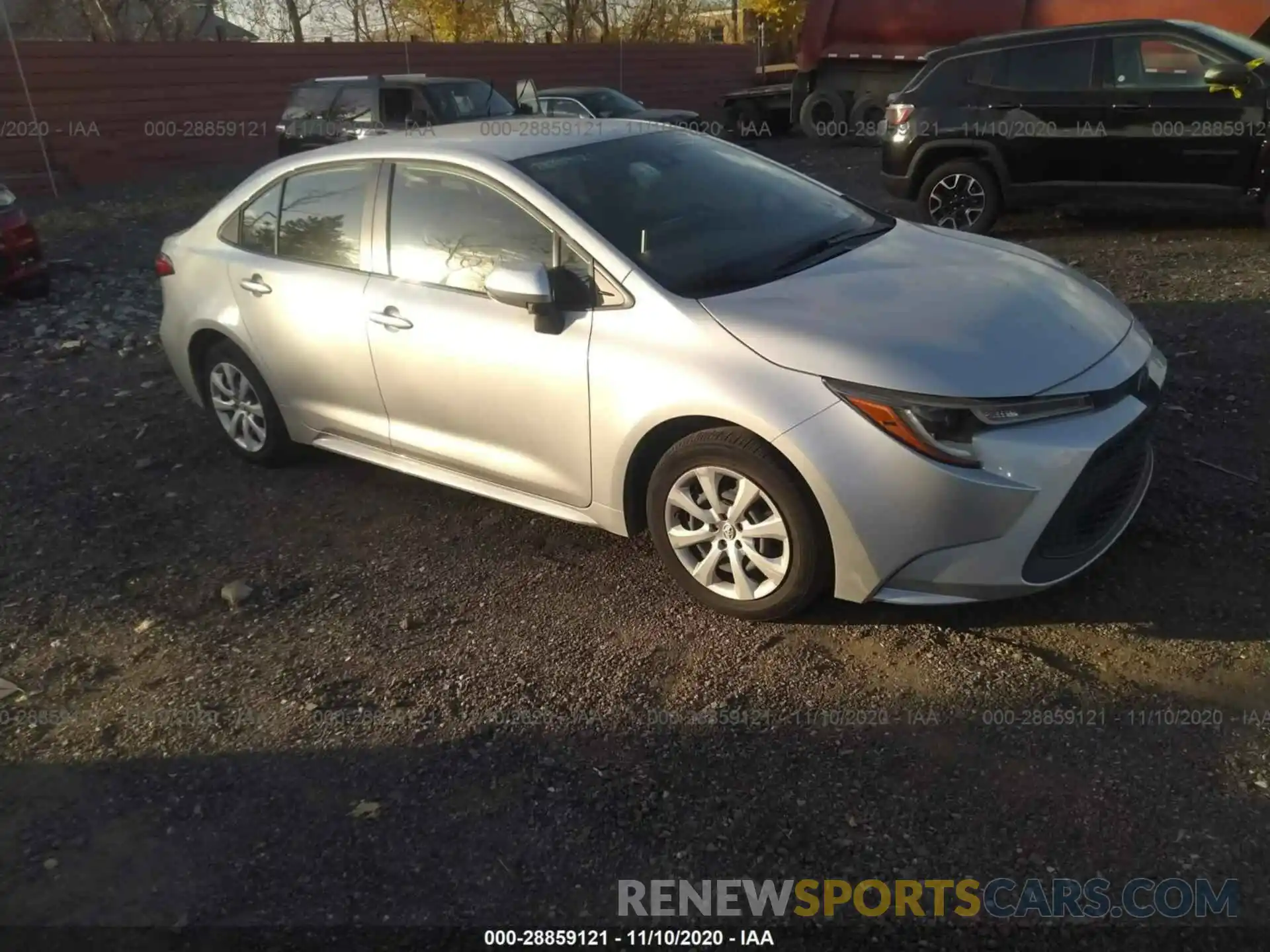 1 Photograph of a damaged car JTDEPRAE2LJ036576 TOYOTA COROLLA 2020