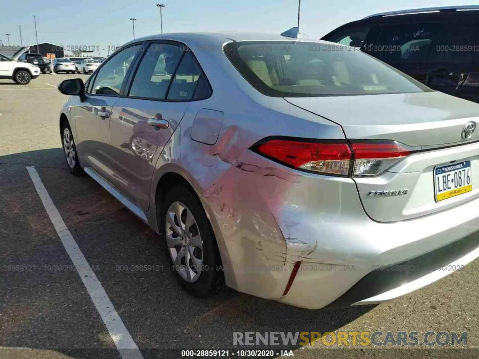 14 Photograph of a damaged car JTDEPRAE2LJ036576 TOYOTA COROLLA 2020