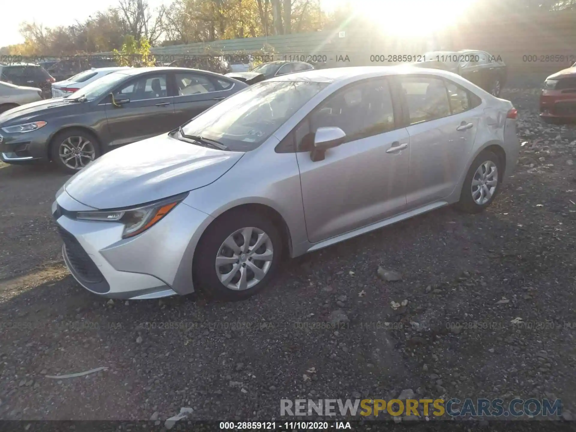 2 Photograph of a damaged car JTDEPRAE2LJ036576 TOYOTA COROLLA 2020