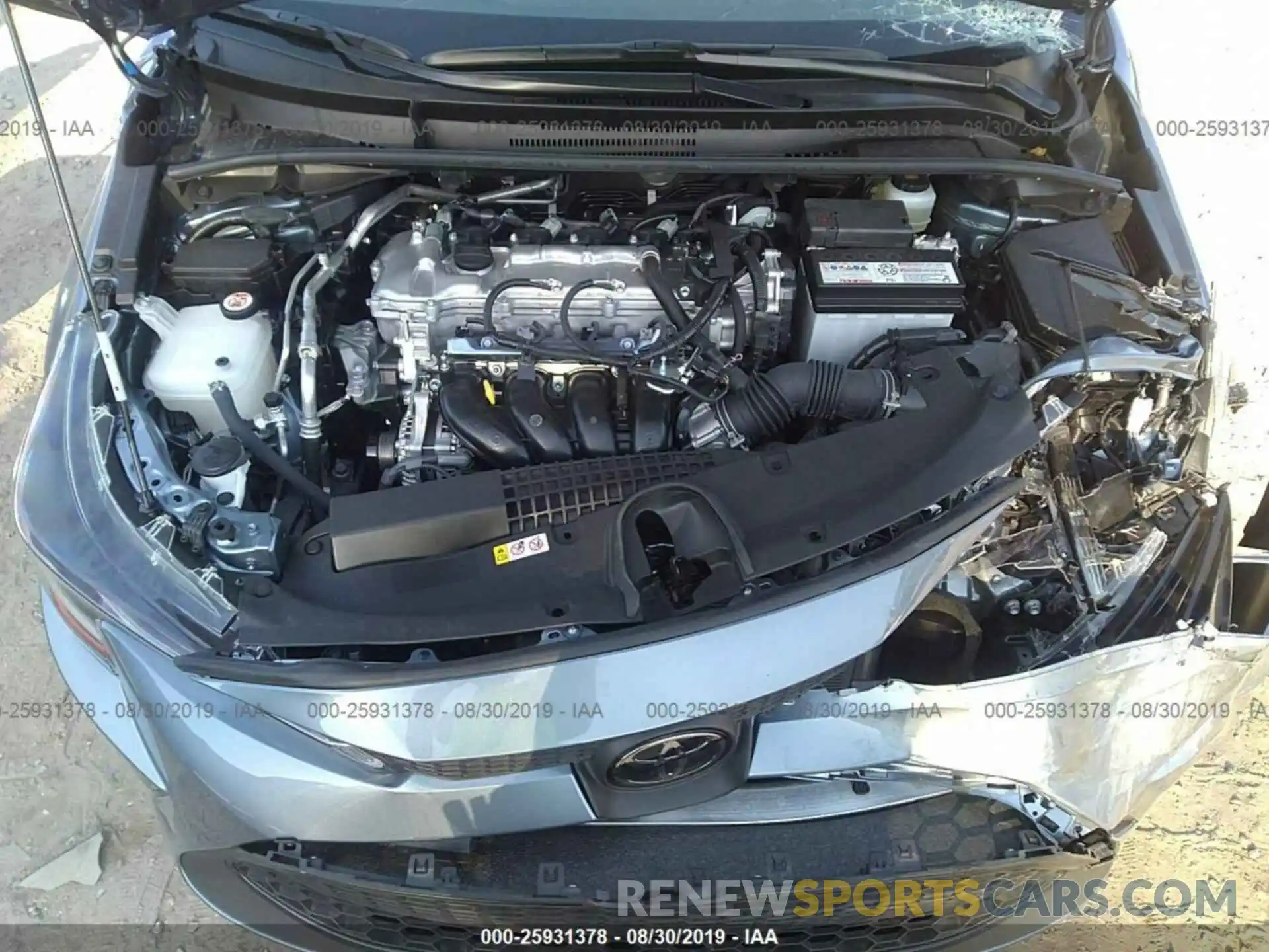 10 Photograph of a damaged car JTDEPRAE2LJ036822 TOYOTA COROLLA 2020