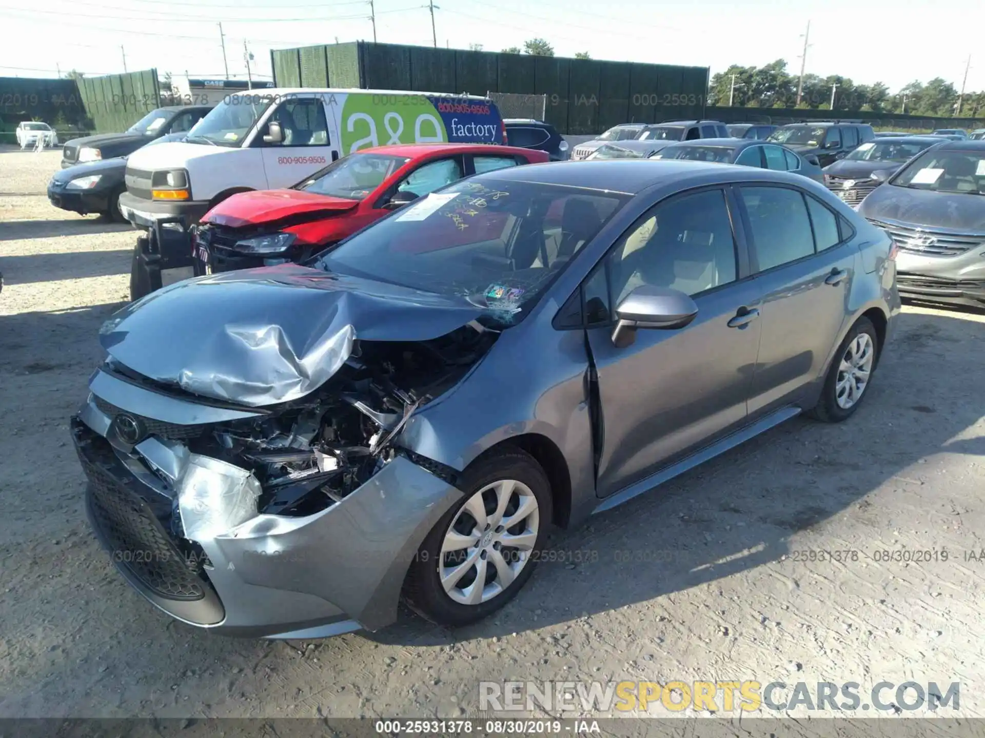 2 Photograph of a damaged car JTDEPRAE2LJ036822 TOYOTA COROLLA 2020