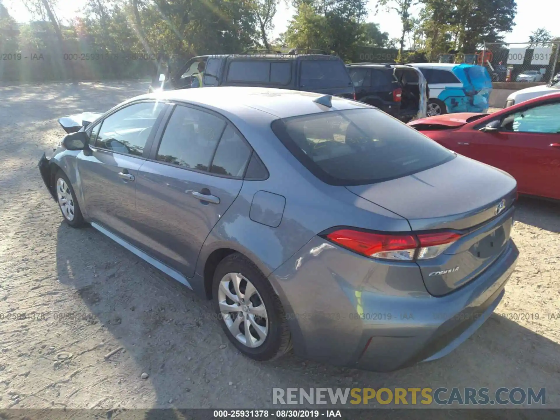 3 Photograph of a damaged car JTDEPRAE2LJ036822 TOYOTA COROLLA 2020