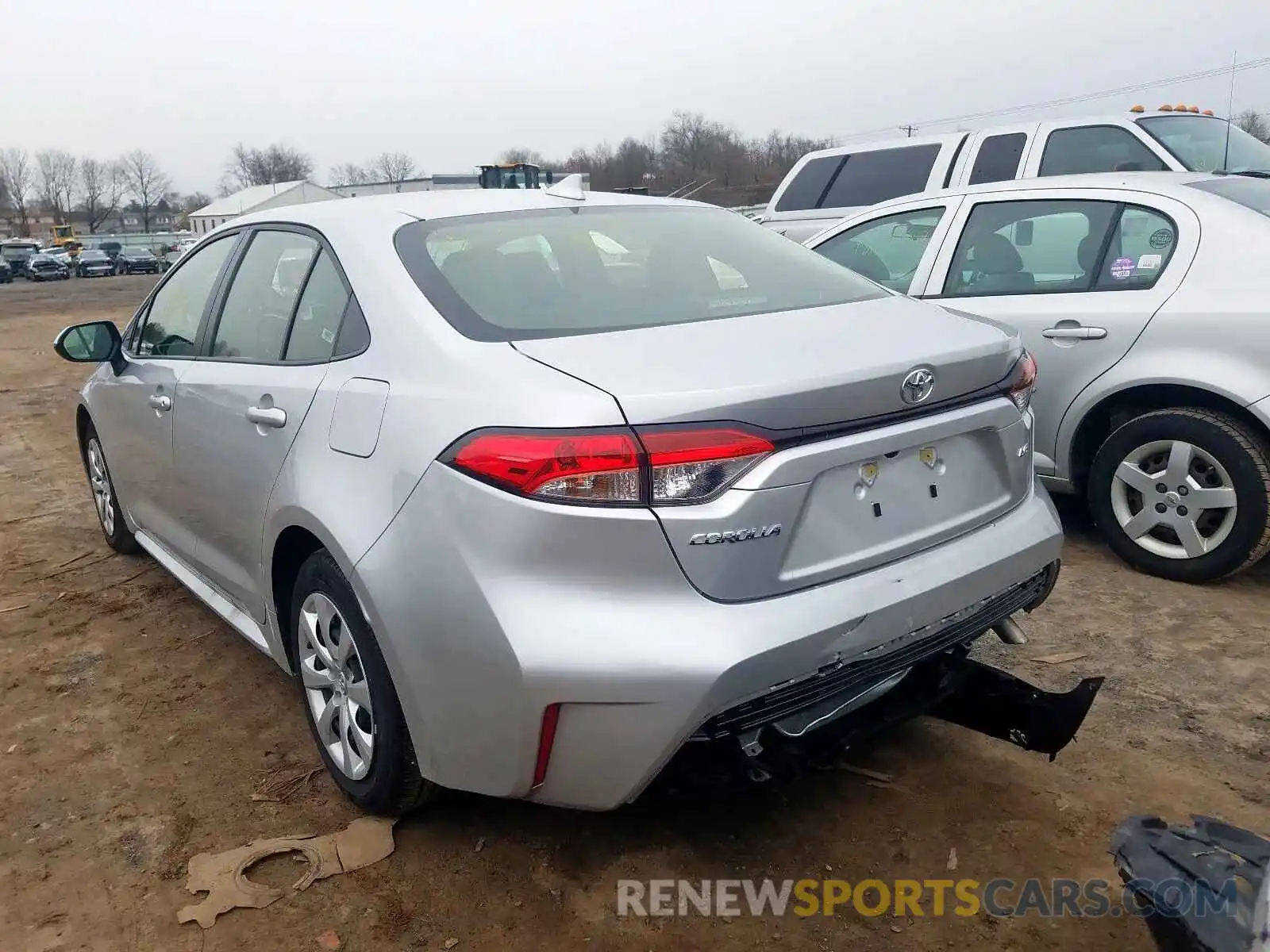 3 Photograph of a damaged car JTDEPRAE2LJ036853 TOYOTA COROLLA 2020