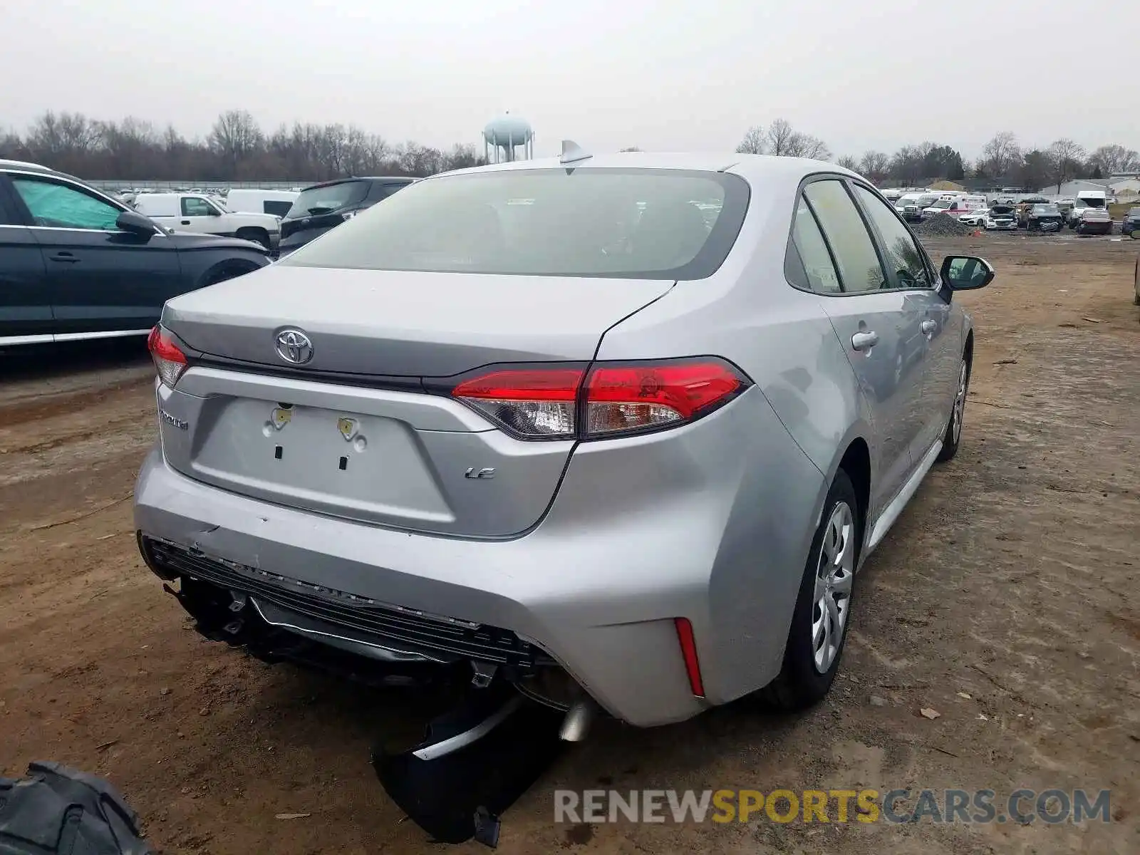 4 Photograph of a damaged car JTDEPRAE2LJ036853 TOYOTA COROLLA 2020