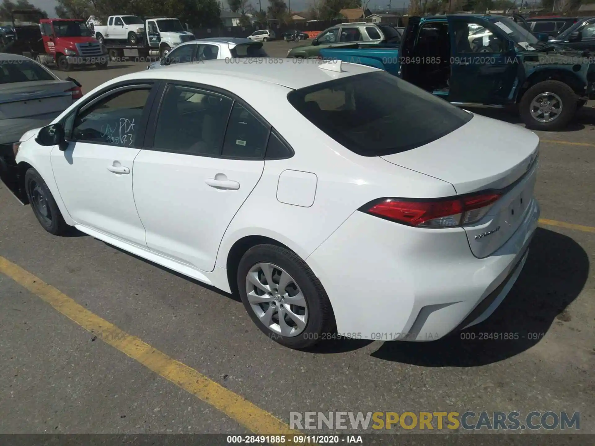 3 Photograph of a damaged car JTDEPRAE2LJ036965 TOYOTA COROLLA 2020