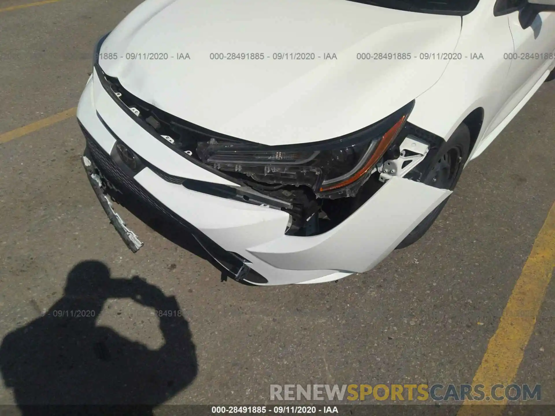 6 Photograph of a damaged car JTDEPRAE2LJ036965 TOYOTA COROLLA 2020