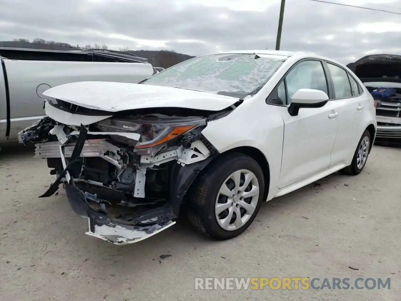 2 Photograph of a damaged car JTDEPRAE2LJ037033 TOYOTA COROLLA 2020