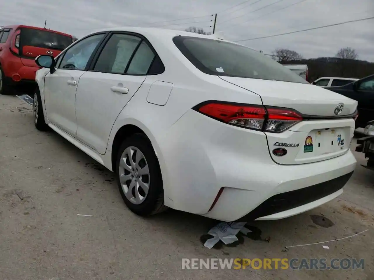 3 Photograph of a damaged car JTDEPRAE2LJ037033 TOYOTA COROLLA 2020