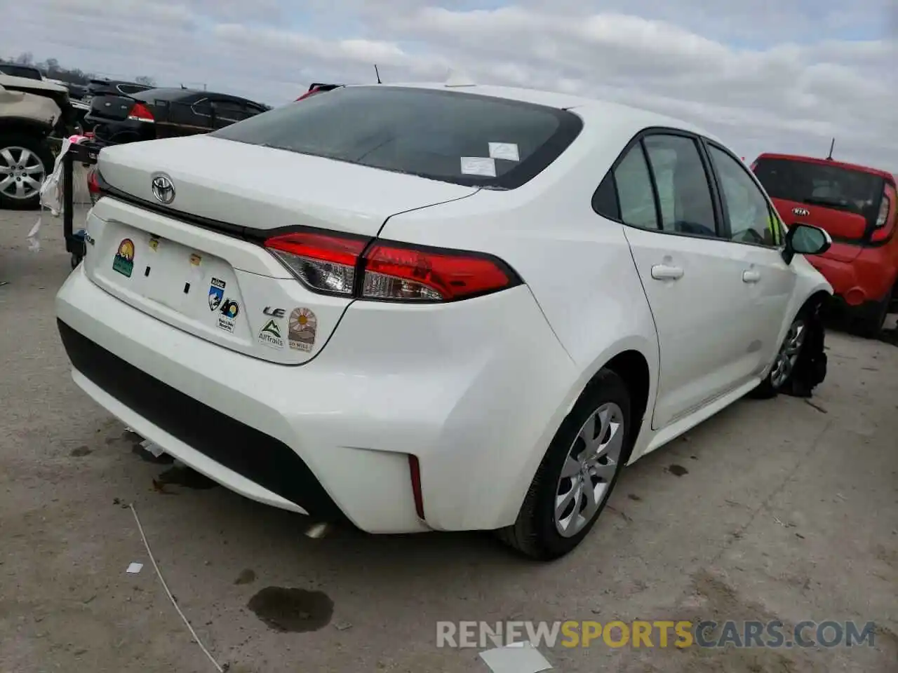 4 Photograph of a damaged car JTDEPRAE2LJ037033 TOYOTA COROLLA 2020