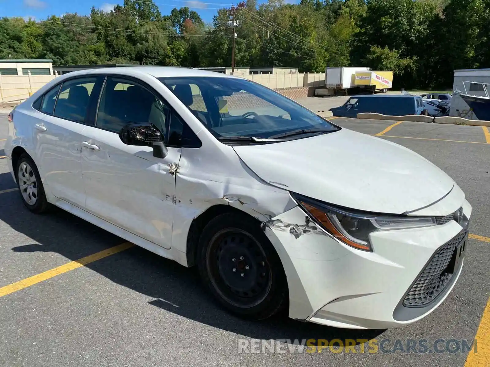 1 Photograph of a damaged car JTDEPRAE2LJ037159 TOYOTA COROLLA 2020