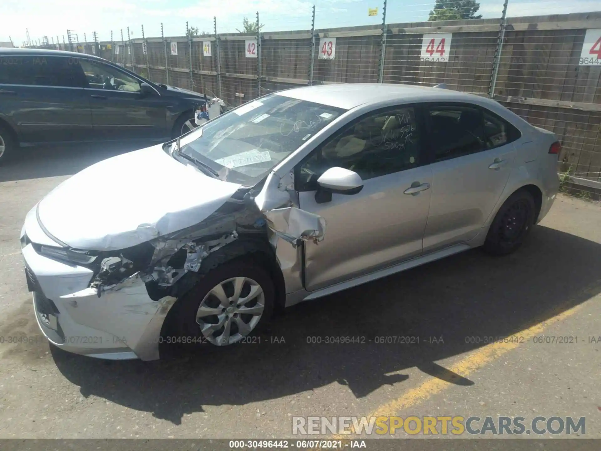 2 Photograph of a damaged car JTDEPRAE2LJ037369 TOYOTA COROLLA 2020