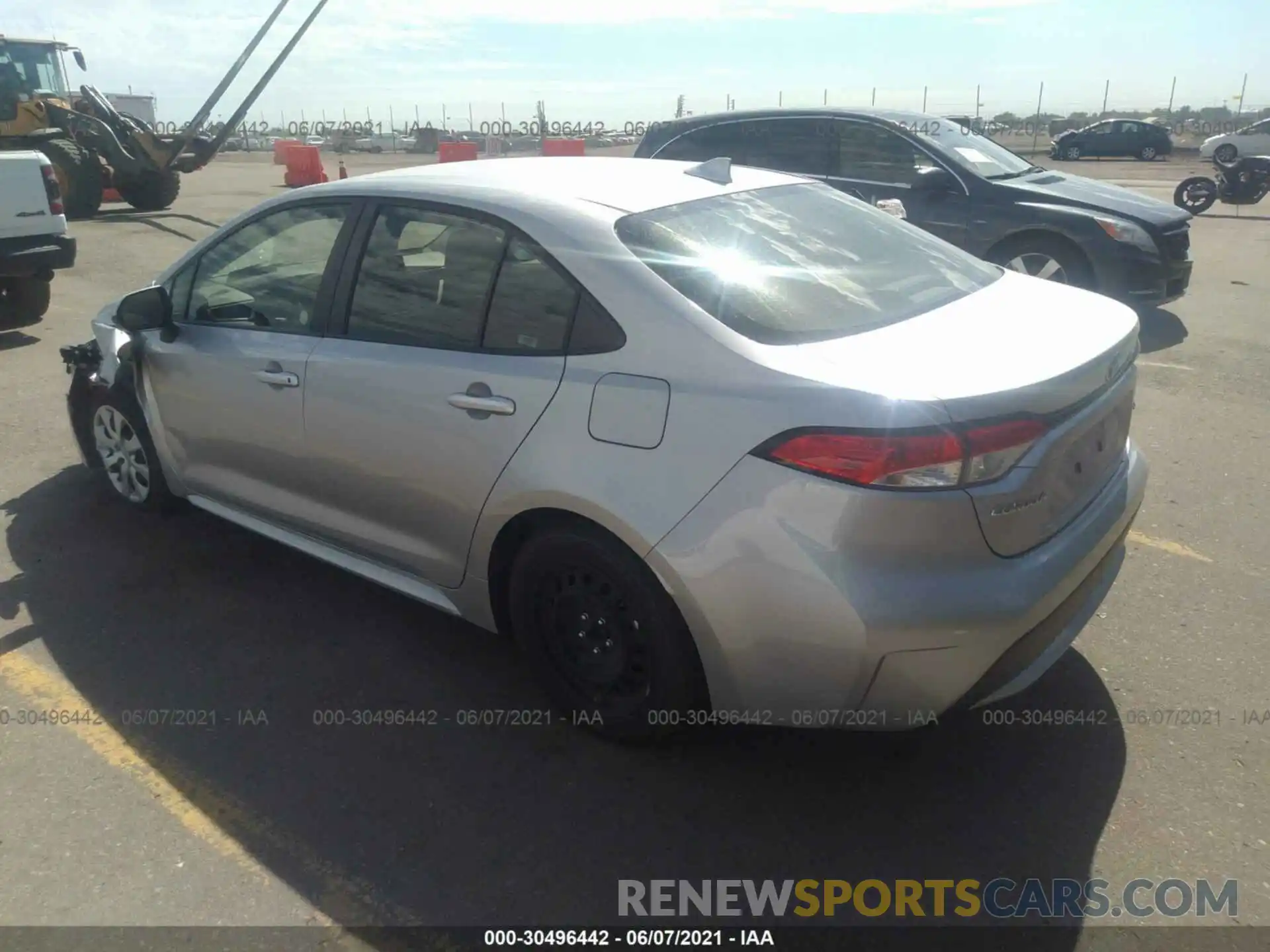 3 Photograph of a damaged car JTDEPRAE2LJ037369 TOYOTA COROLLA 2020