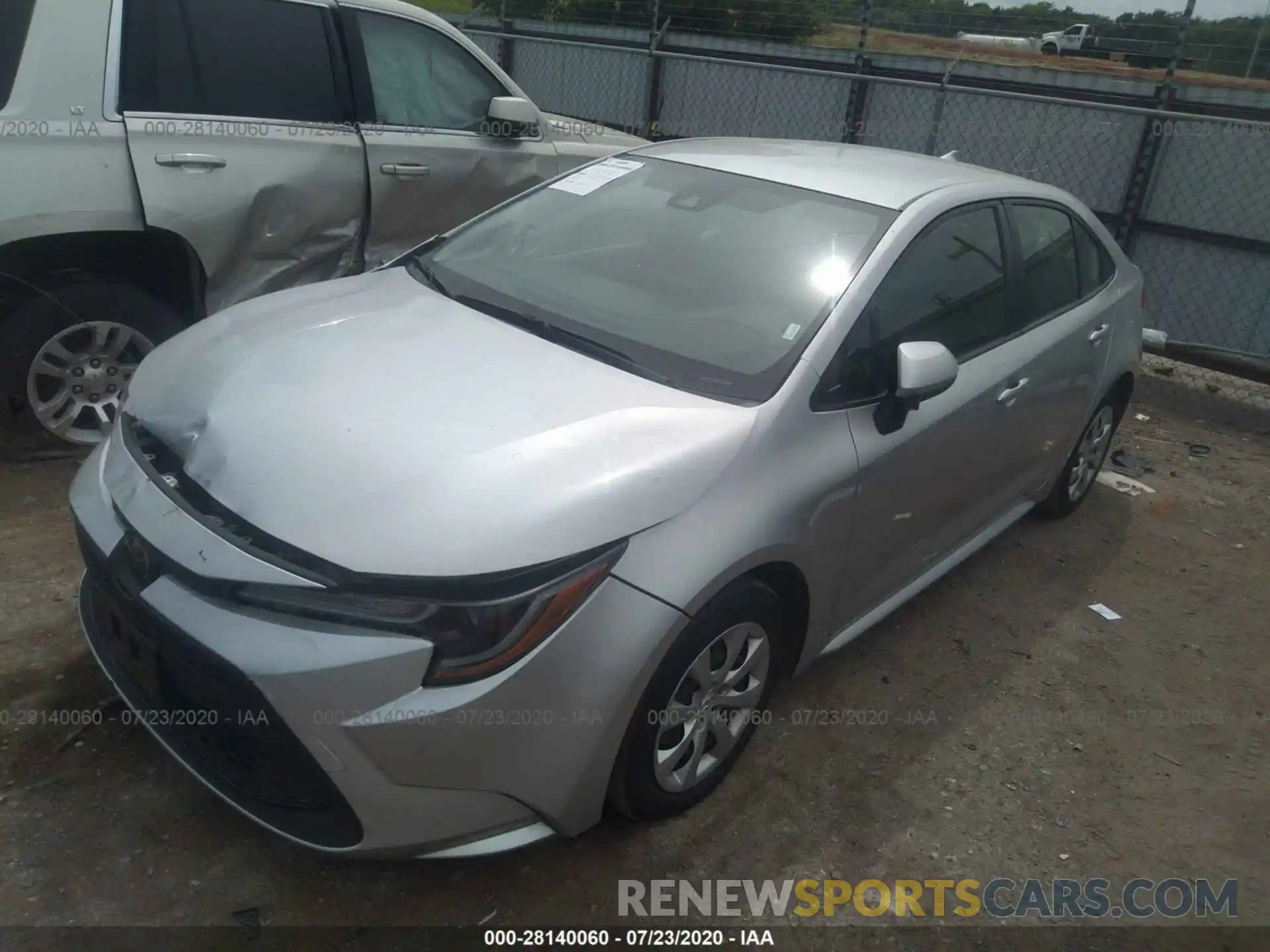 2 Photograph of a damaged car JTDEPRAE2LJ037744 TOYOTA COROLLA 2020