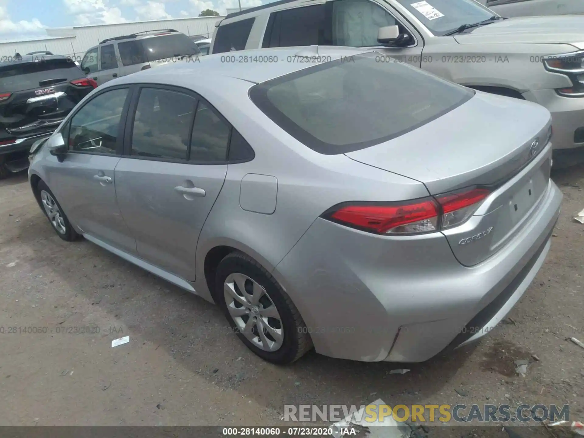 3 Photograph of a damaged car JTDEPRAE2LJ037744 TOYOTA COROLLA 2020