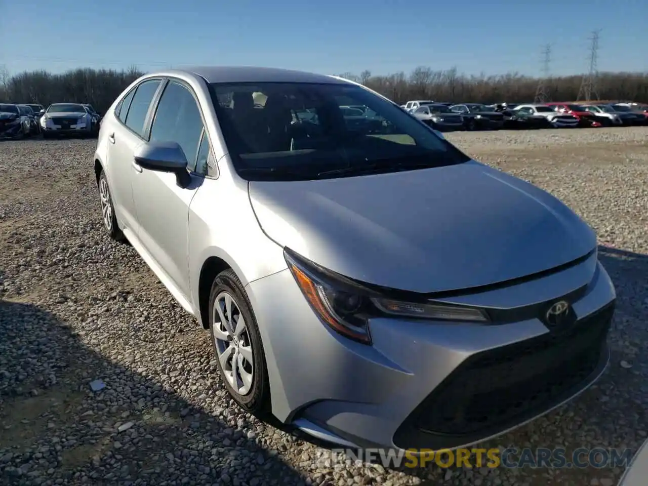 1 Photograph of a damaged car JTDEPRAE2LJ037792 TOYOTA COROLLA 2020