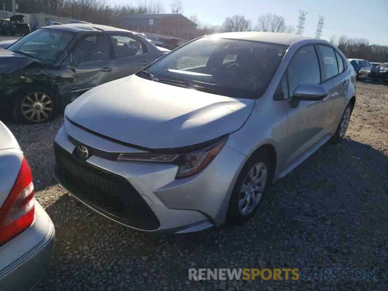 2 Photograph of a damaged car JTDEPRAE2LJ037792 TOYOTA COROLLA 2020