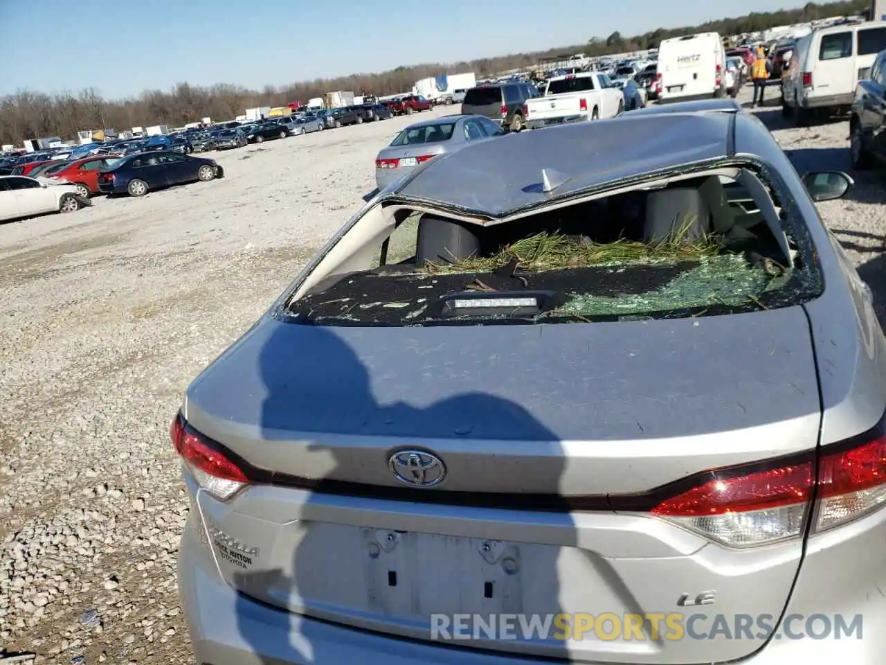 9 Photograph of a damaged car JTDEPRAE2LJ037792 TOYOTA COROLLA 2020