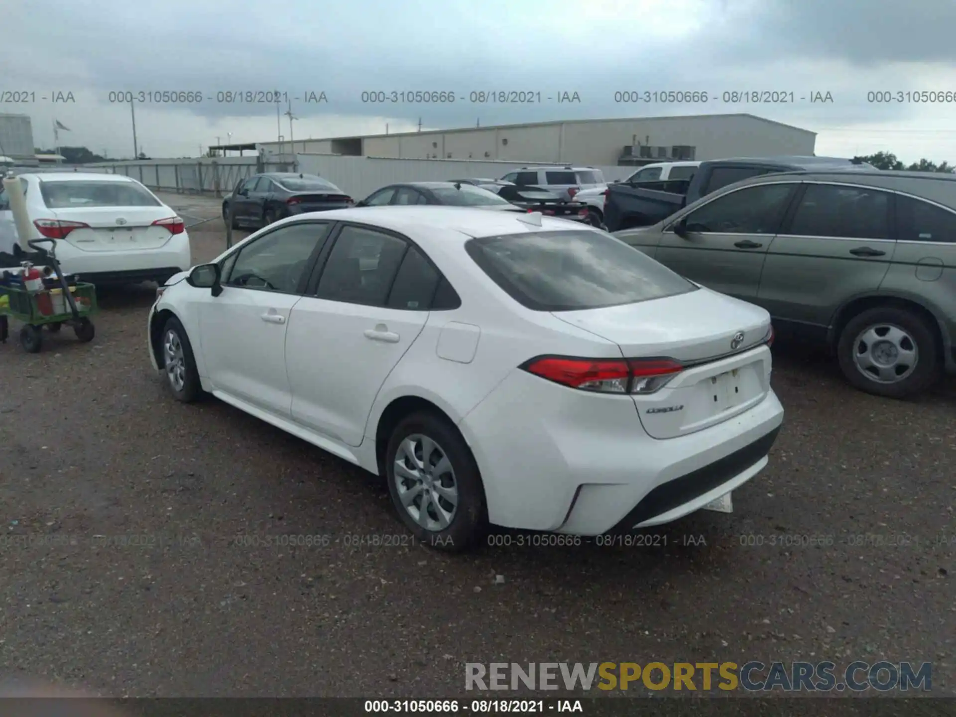 3 Photograph of a damaged car JTDEPRAE2LJ037999 TOYOTA COROLLA 2020