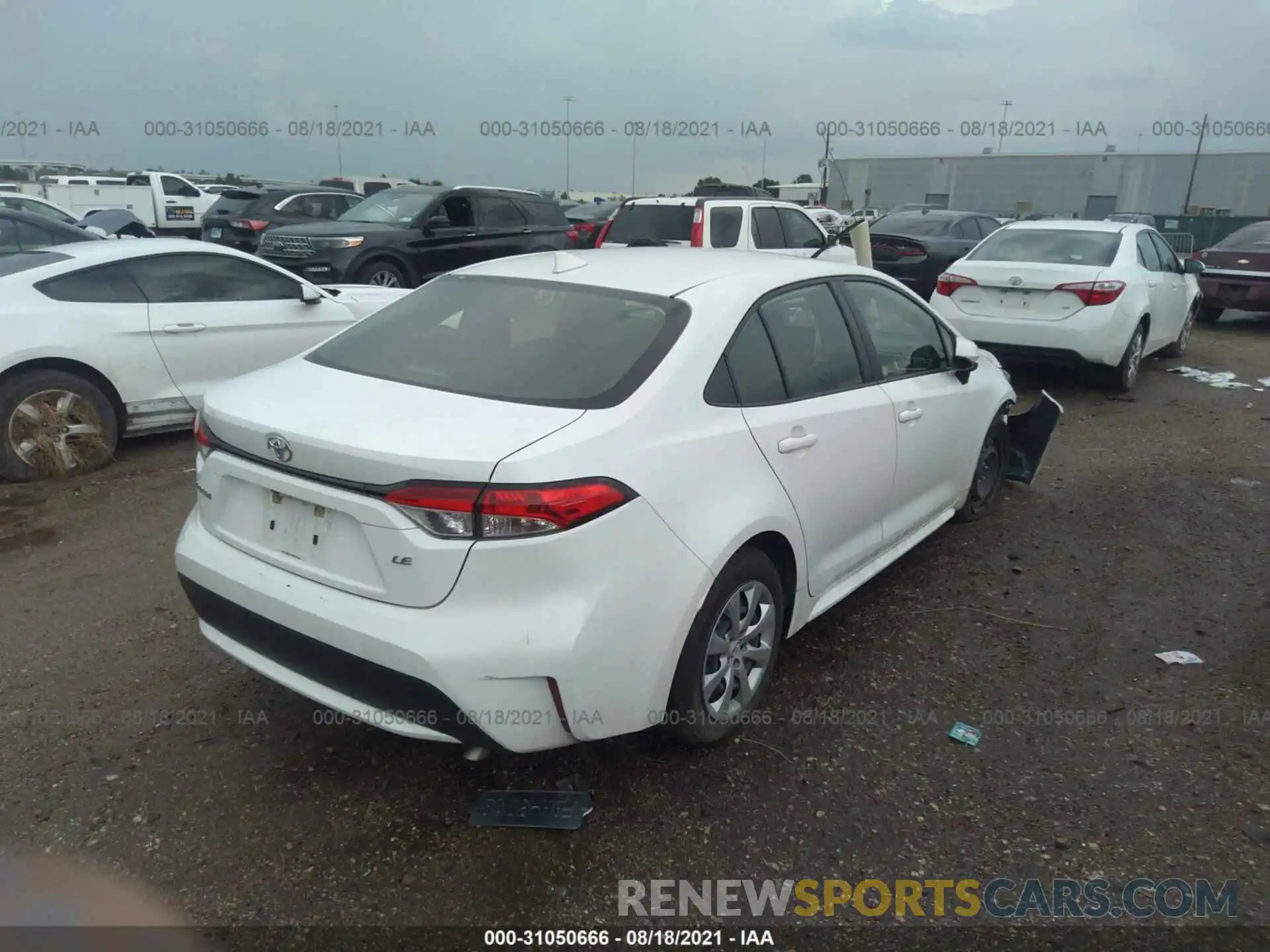 4 Photograph of a damaged car JTDEPRAE2LJ037999 TOYOTA COROLLA 2020