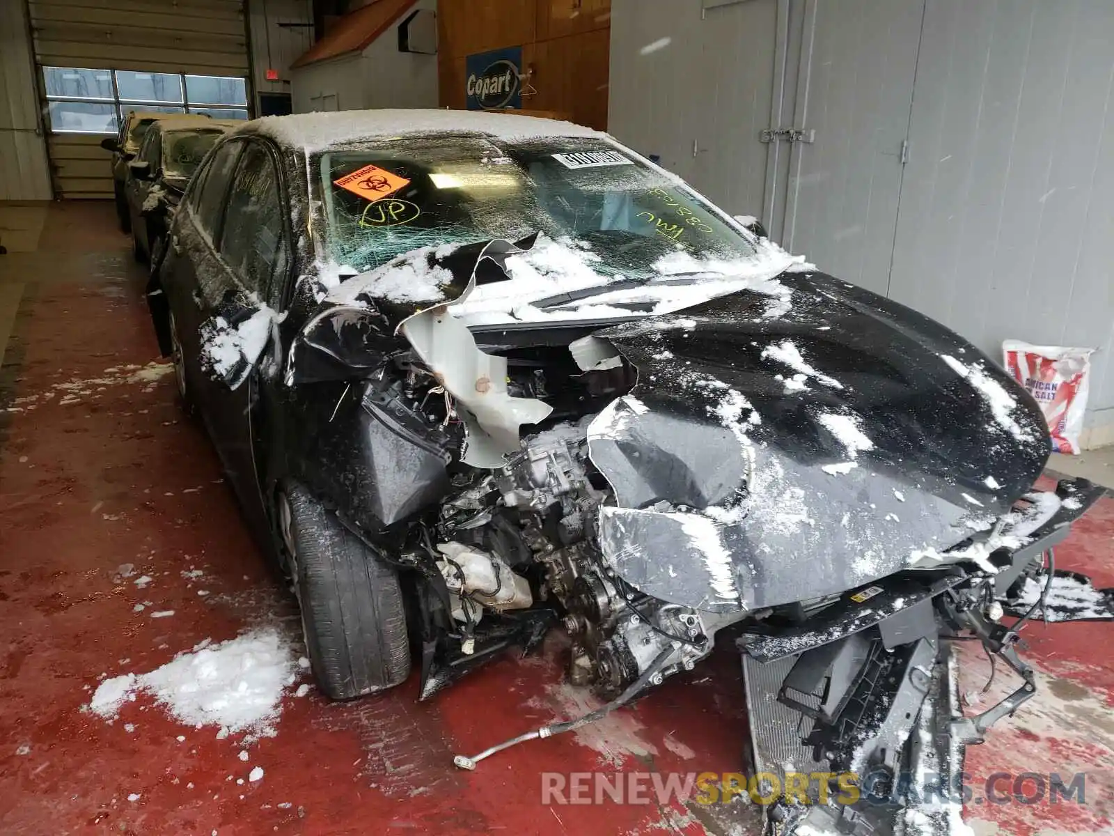1 Photograph of a damaged car JTDEPRAE2LJ038103 TOYOTA COROLLA 2020