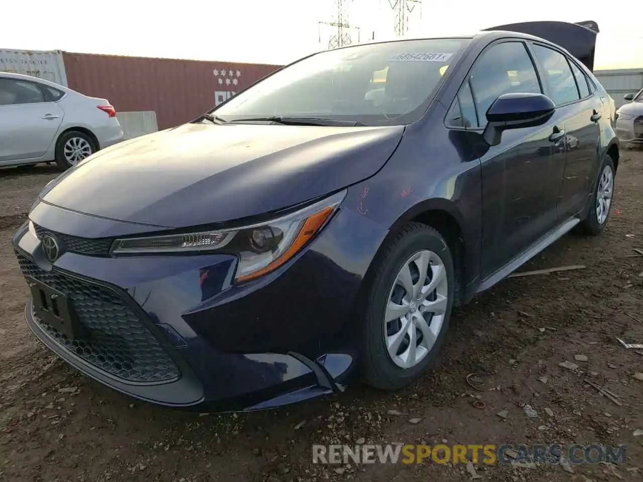 2 Photograph of a damaged car JTDEPRAE2LJ038182 TOYOTA COROLLA 2020