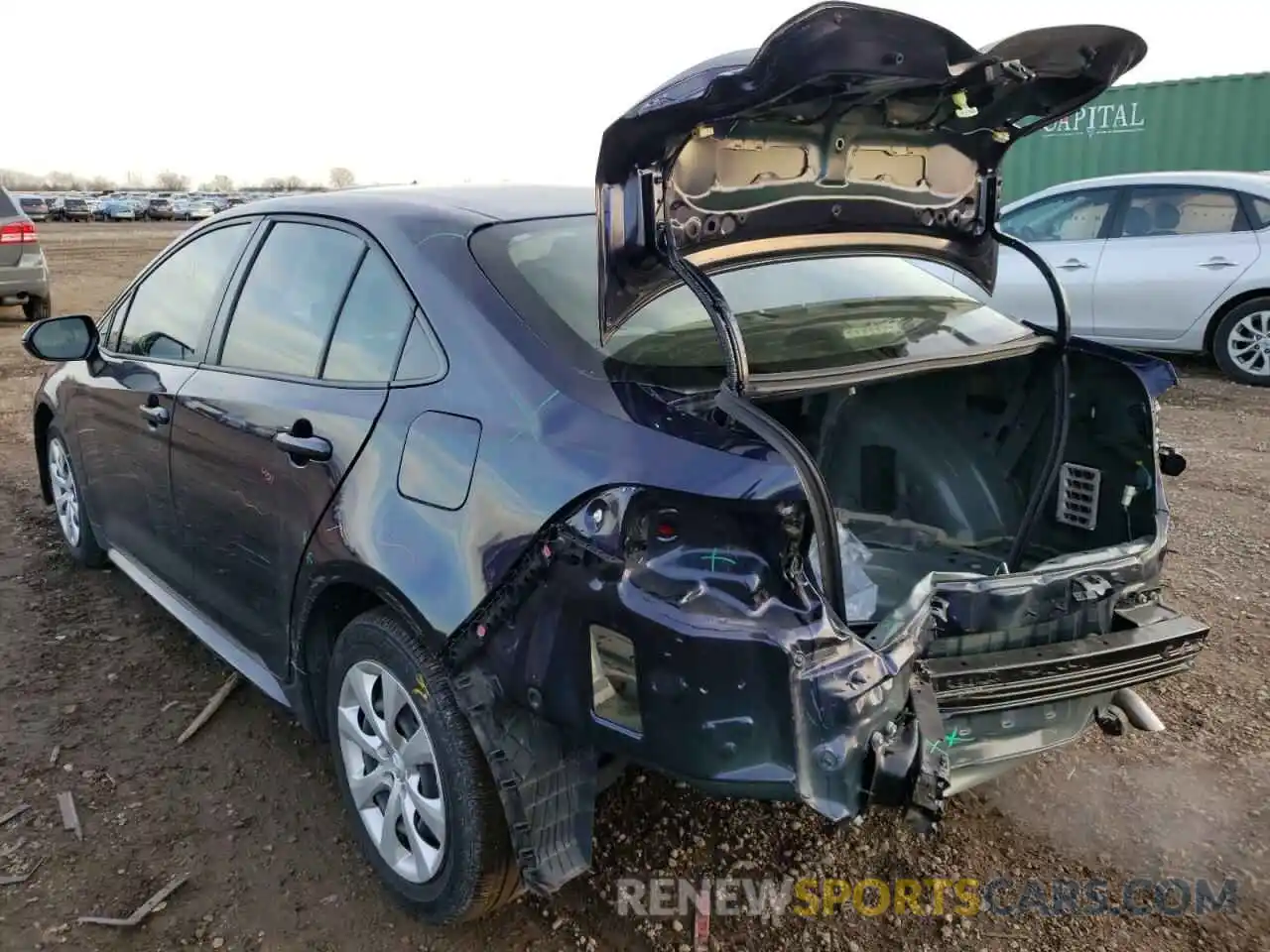 3 Photograph of a damaged car JTDEPRAE2LJ038182 TOYOTA COROLLA 2020