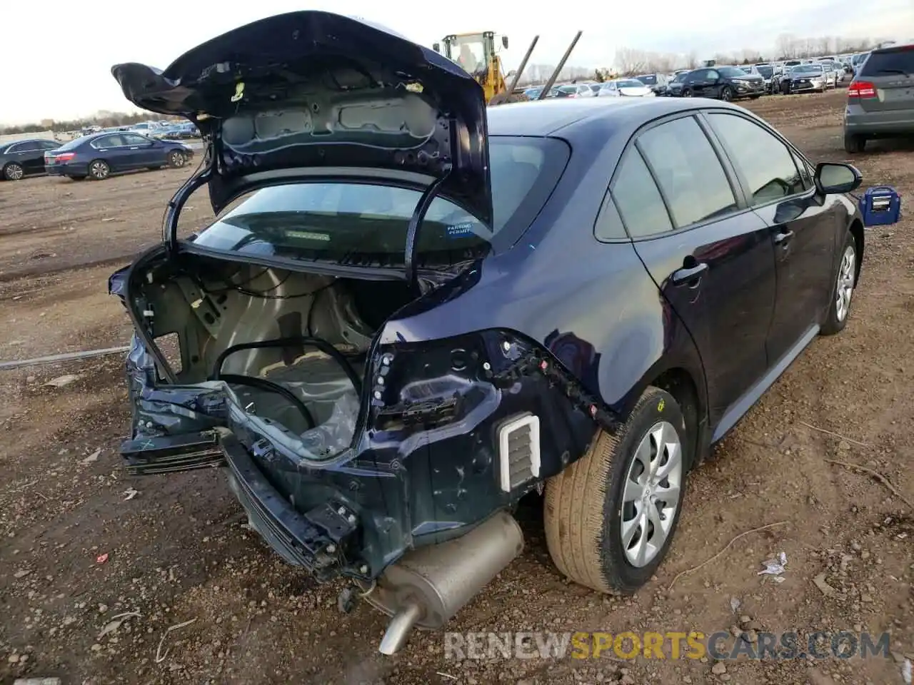 4 Photograph of a damaged car JTDEPRAE2LJ038182 TOYOTA COROLLA 2020