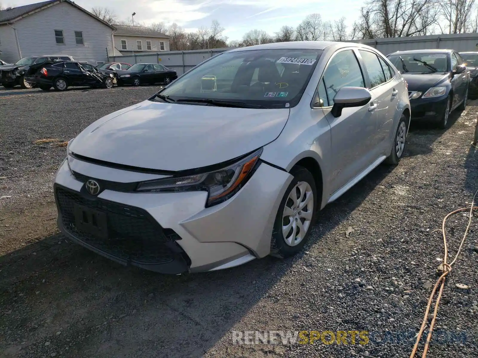 2 Photograph of a damaged car JTDEPRAE2LJ038392 TOYOTA COROLLA 2020