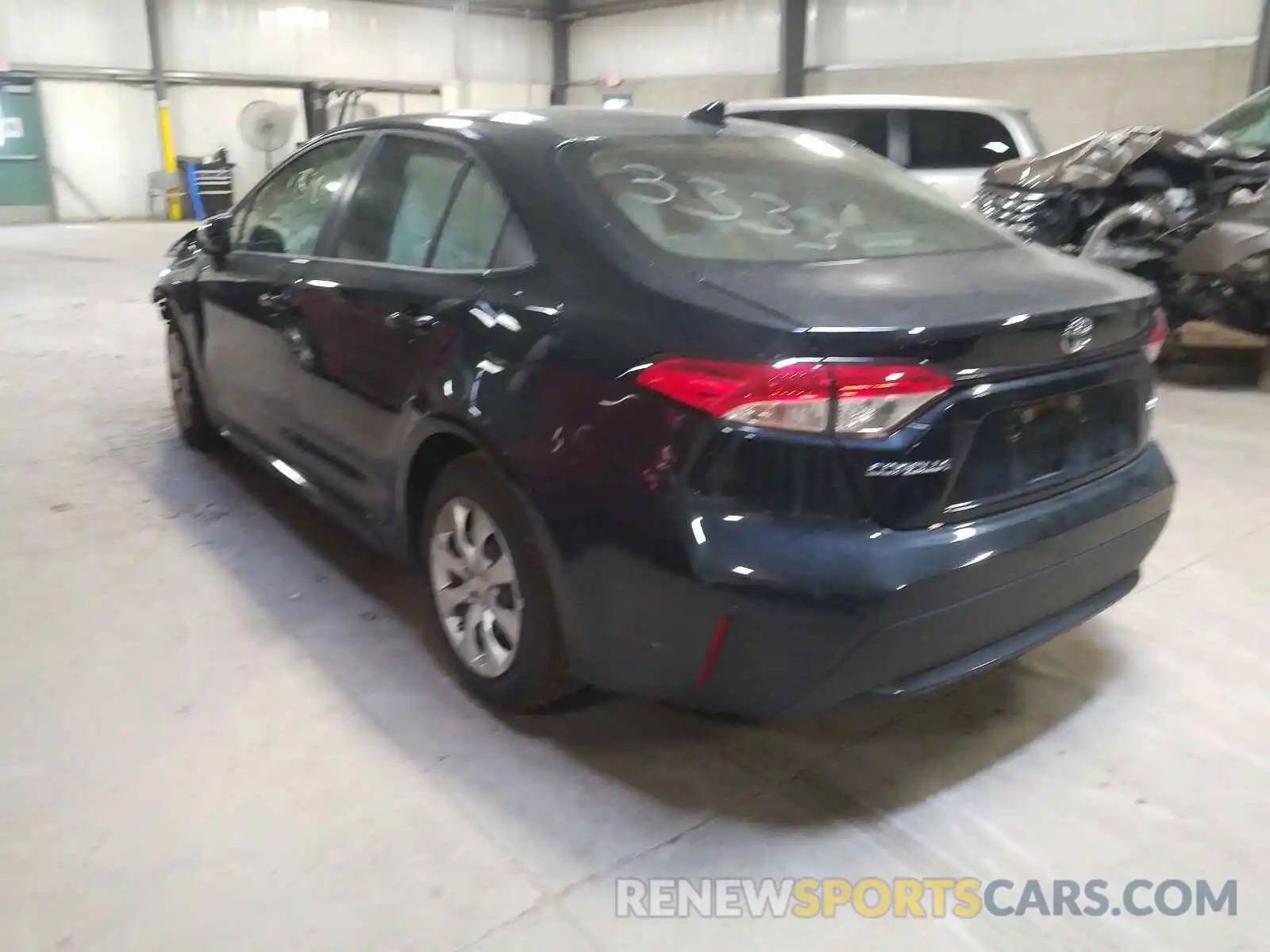 3 Photograph of a damaged car JTDEPRAE2LJ038540 TOYOTA COROLLA 2020