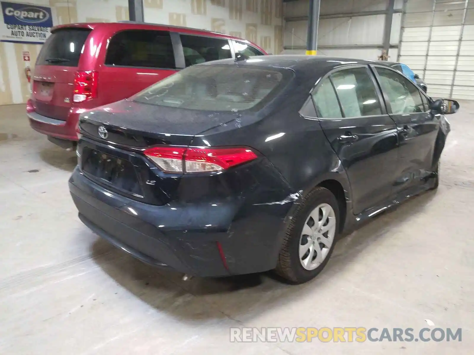 4 Photograph of a damaged car JTDEPRAE2LJ038540 TOYOTA COROLLA 2020