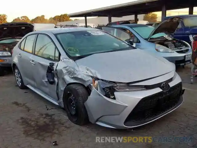 1 Photograph of a damaged car JTDEPRAE2LJ038683 TOYOTA COROLLA 2020