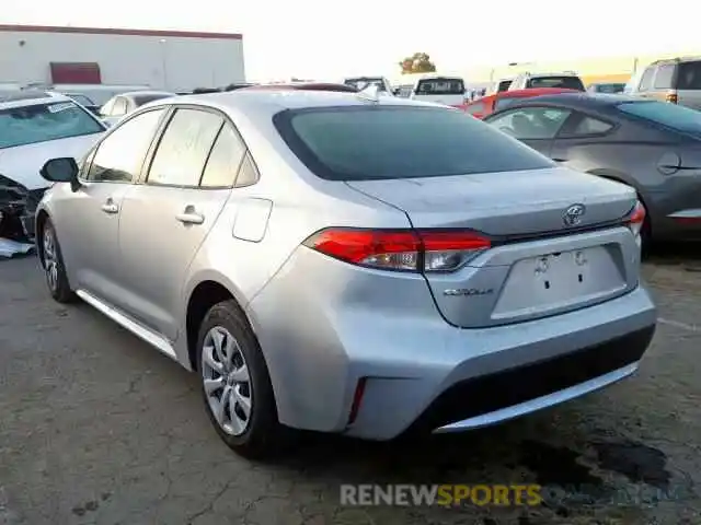 3 Photograph of a damaged car JTDEPRAE2LJ038683 TOYOTA COROLLA 2020