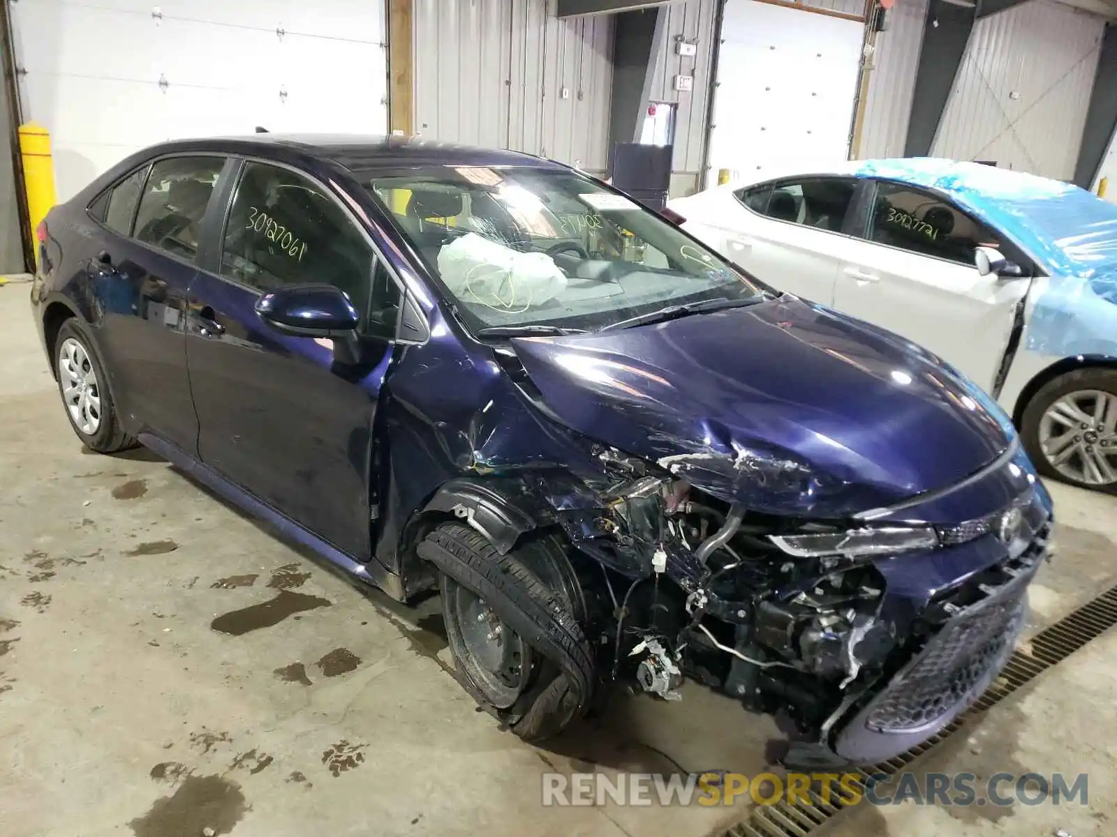 1 Photograph of a damaged car JTDEPRAE2LJ038991 TOYOTA COROLLA 2020