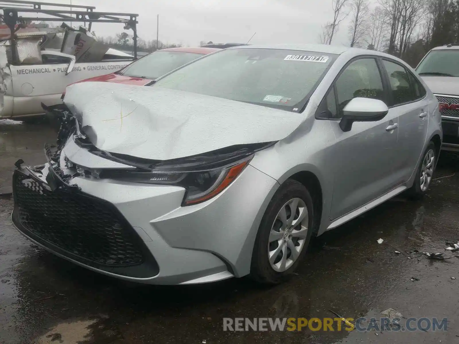 2 Photograph of a damaged car JTDEPRAE2LJ039249 TOYOTA COROLLA 2020