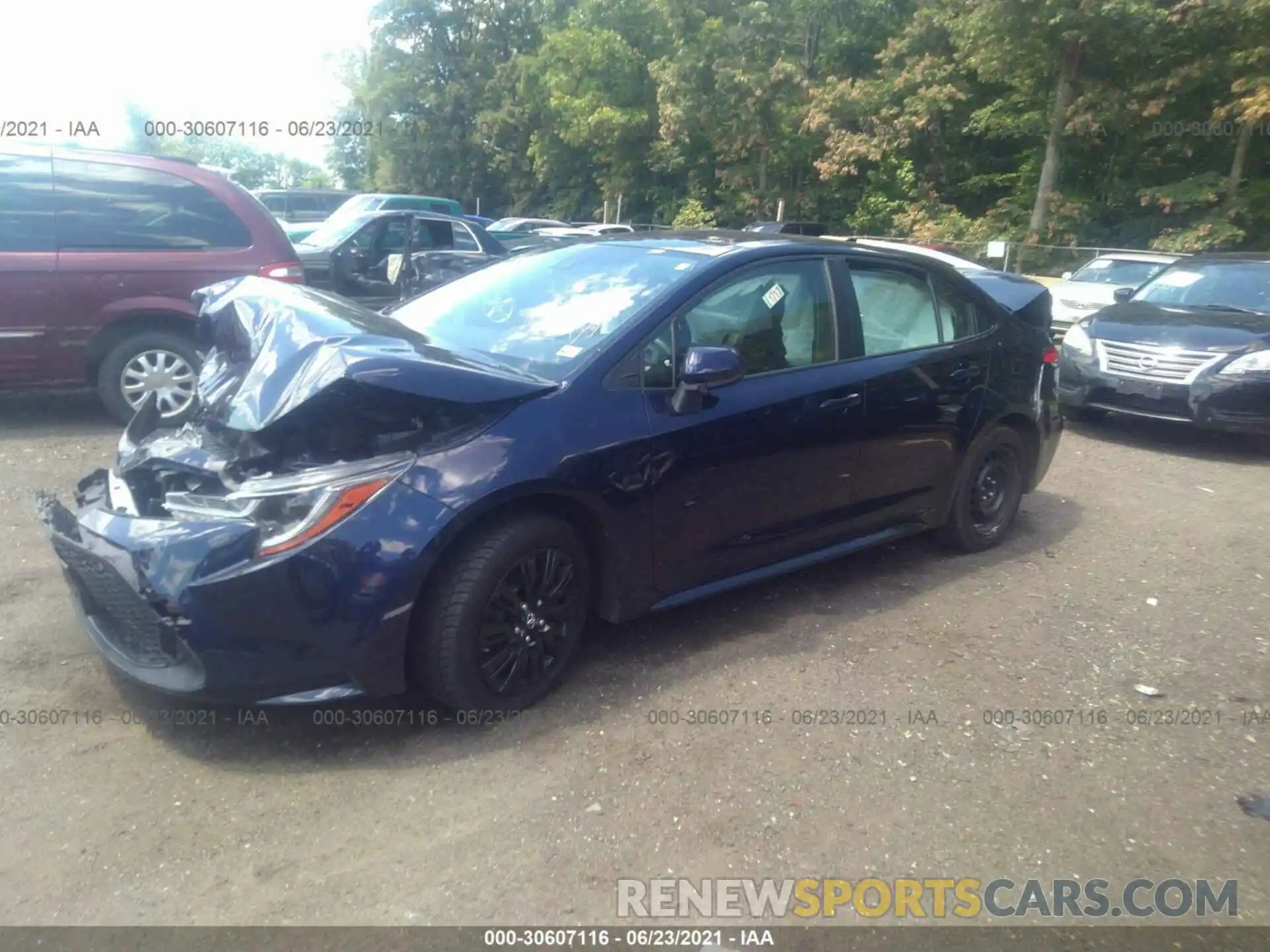 2 Photograph of a damaged car JTDEPRAE2LJ039624 TOYOTA COROLLA 2020