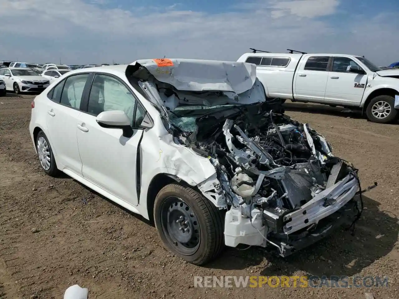 1 Photograph of a damaged car JTDEPRAE2LJ040028 TOYOTA COROLLA 2020