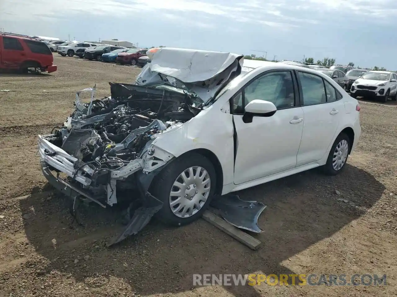 2 Photograph of a damaged car JTDEPRAE2LJ040028 TOYOTA COROLLA 2020