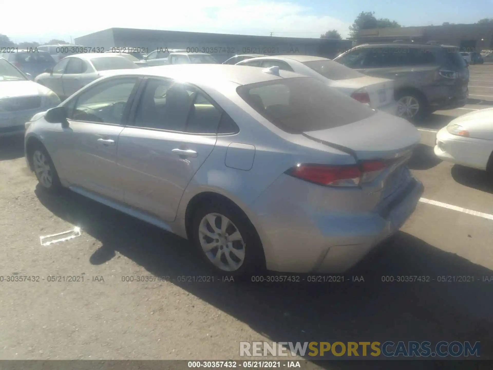 3 Photograph of a damaged car JTDEPRAE2LJ040210 TOYOTA COROLLA 2020