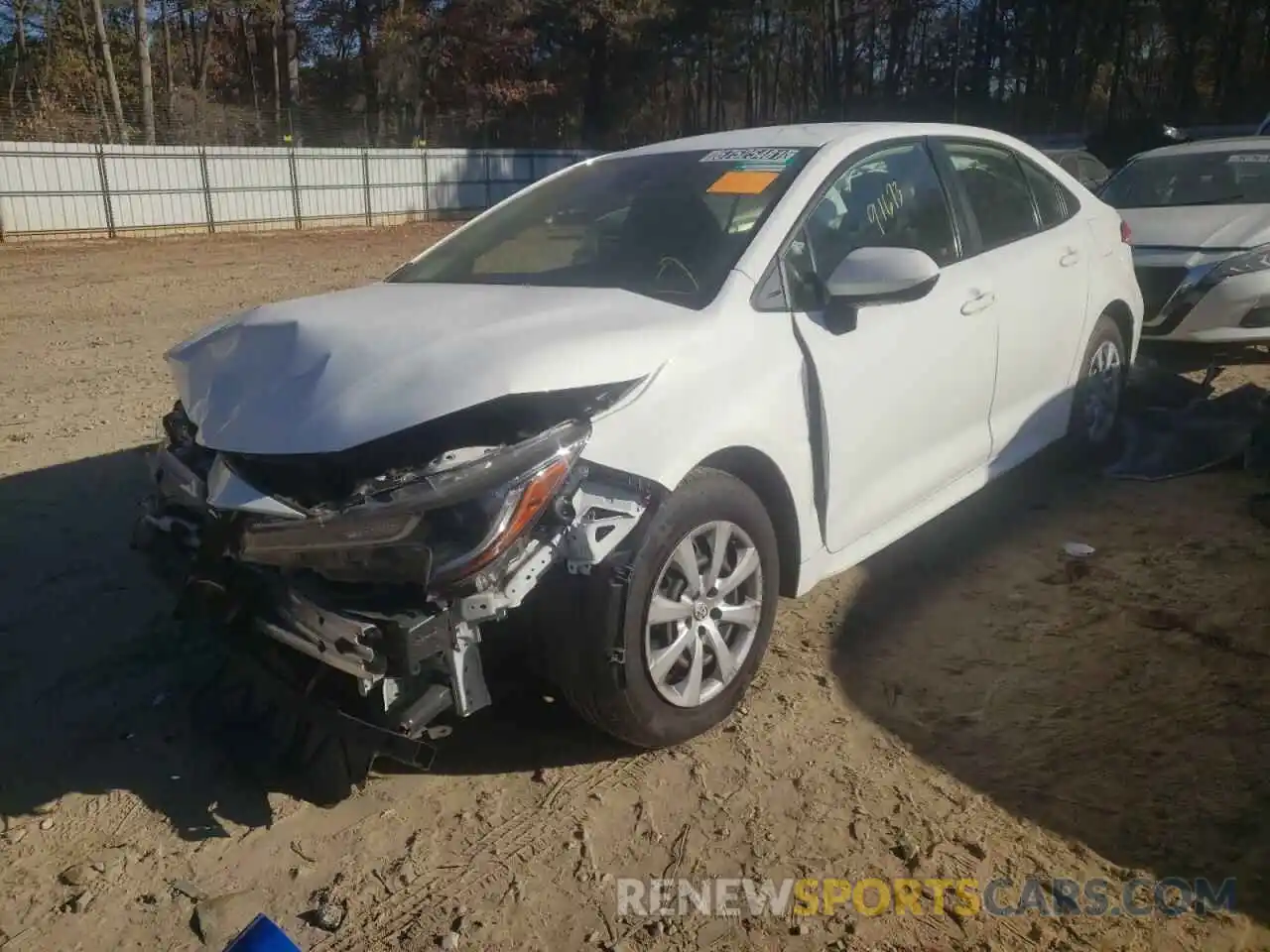 2 Photograph of a damaged car JTDEPRAE2LJ040305 TOYOTA COROLLA 2020