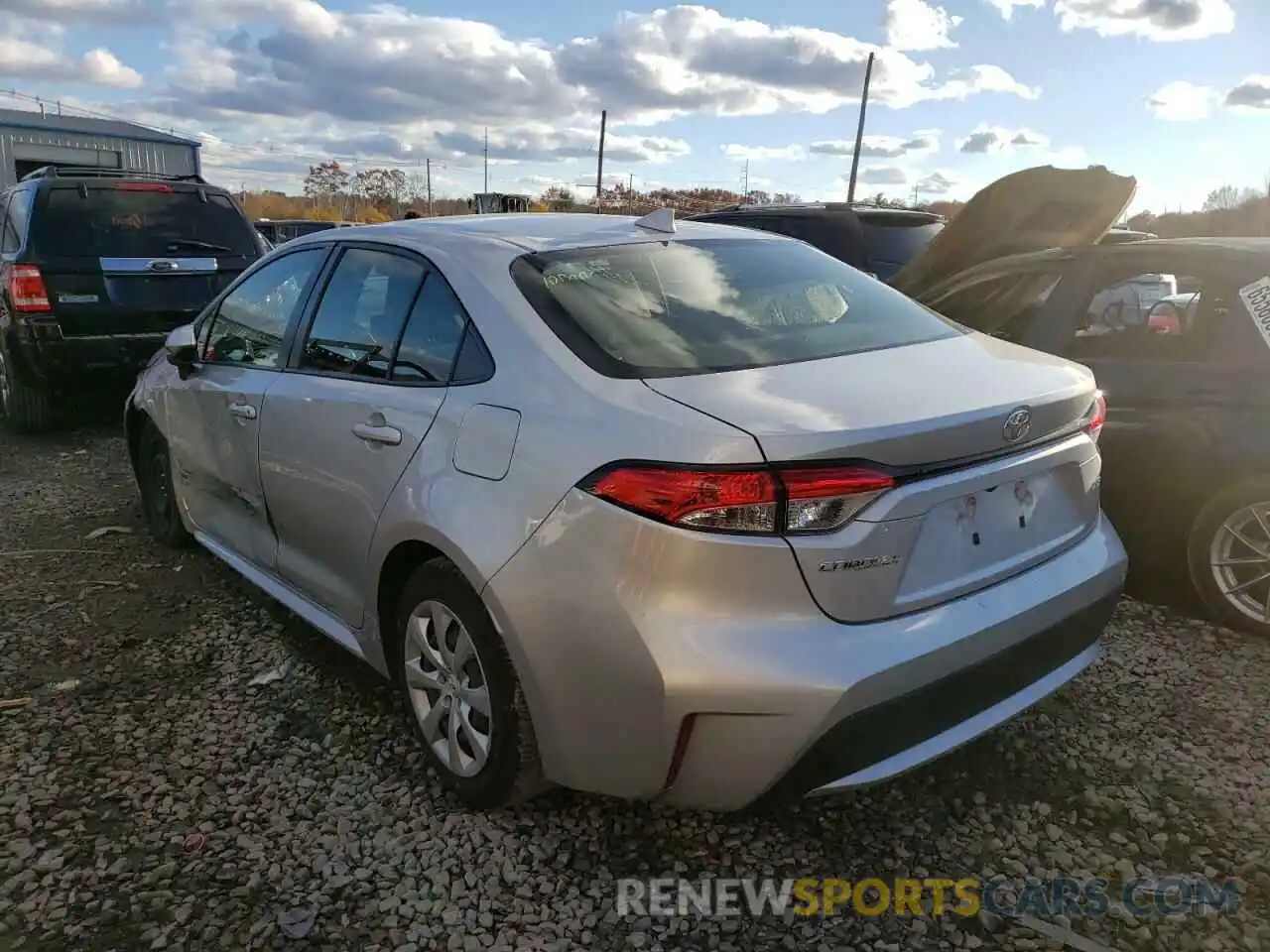 3 Photograph of a damaged car JTDEPRAE2LJ040529 TOYOTA COROLLA 2020