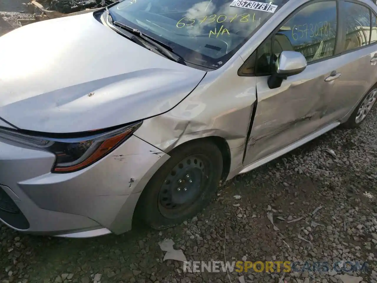 9 Photograph of a damaged car JTDEPRAE2LJ040529 TOYOTA COROLLA 2020