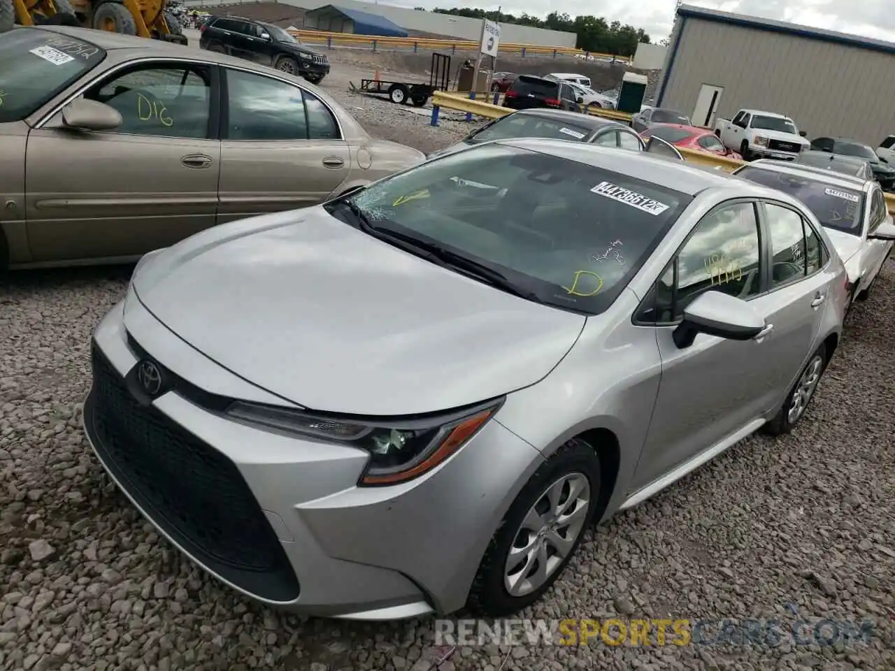 2 Photograph of a damaged car JTDEPRAE2LJ040577 TOYOTA COROLLA 2020