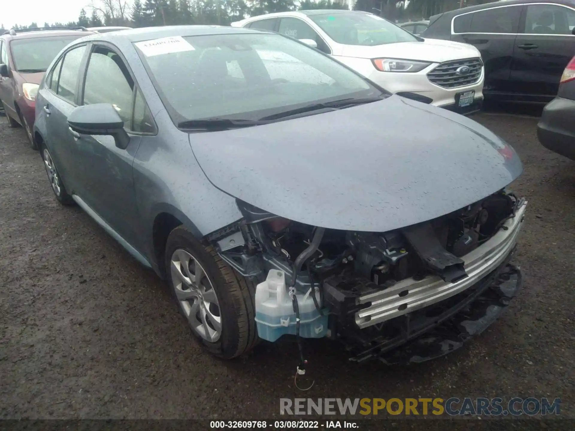 1 Photograph of a damaged car JTDEPRAE2LJ040594 TOYOTA COROLLA 2020