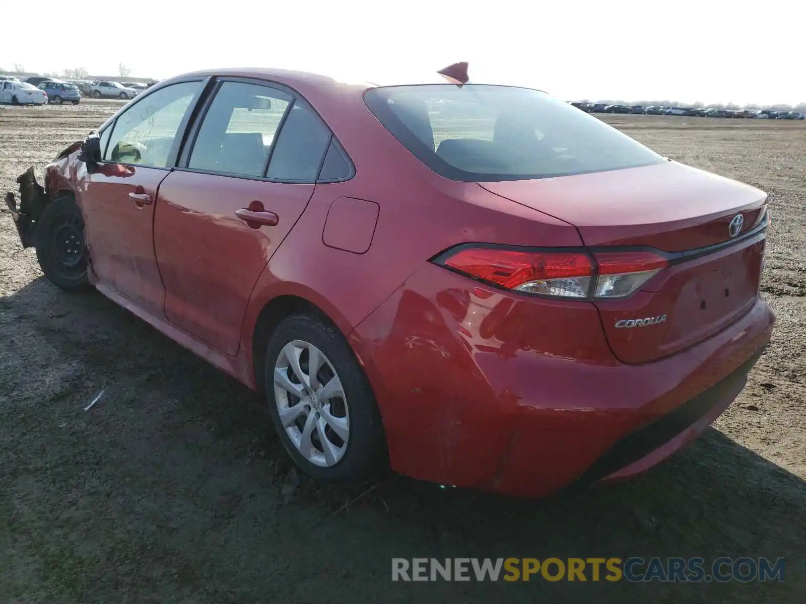 3 Photograph of a damaged car JTDEPRAE2LJ040661 TOYOTA COROLLA 2020